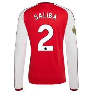 Fotbalové Dresy Arsenal FC William Saliba #2 Domácí 2026-27 Dlouhý Rukáv