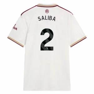 Fotbalové Dresy Arsenal FC William Saliba #2 Třetí 2025/26