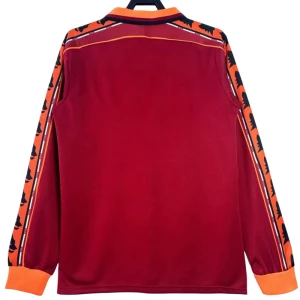 Fotbalové Dresy AS Roma 1998-99 Retro Domácí Dlouhý Rukáv