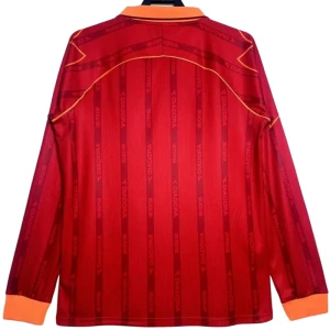 Fotbalové Dresy AS Roma 1999-00 Retro Domácí Dlouhý Rukáv