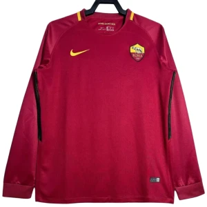 Fotbalové Dresy AS Roma 2017-18 Retro Domácí Dlouhý Rukáv