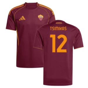 Fotbalové Dresy AS Roma Tsimikas #12 Domácí 2025/26
