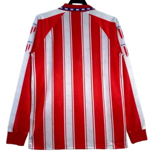 Fotbalové Dresy Atlético Madrid 1994-95 Retro Domácí Dlouhý Rukáv