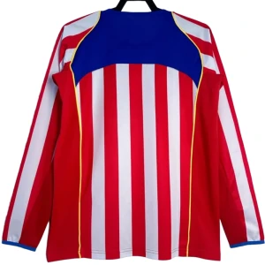 Fotbalové Dresy Atlético Madrid 2004-05 Retro Domácí Dlouhý Rukáv