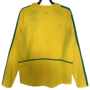 Fotbalové Dresy Brazílie 2002 Retro Domácí Dlouhý Rukáv
