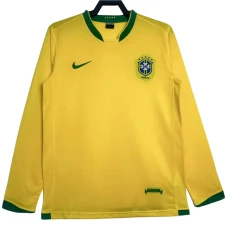 Fotbalové Dresy Brazílie 2006 Retro Domácí Dlouhý Rukáv