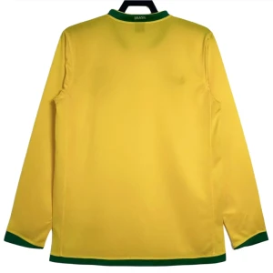 Fotbalové Dresy Brazílie 2006 Retro Domácí Dlouhý Rukáv