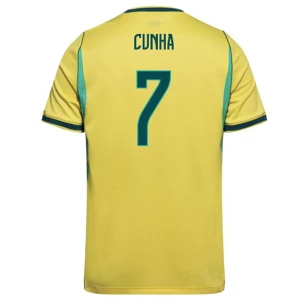 Fotbalové Dresy Brazílie Cunha #7 MS 2026 Domácí