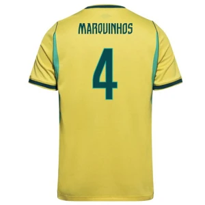 Fotbalové Dresy Brazílie Marquinhos #4 MS 2026 Domácí