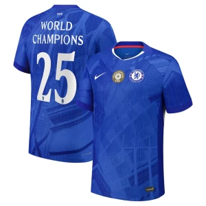 Fotbalové Dresy Chelsea FC World Champions #25 Domácí With Patch 2025/26