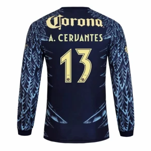 Fotbalové Dresy Club América A. CERVANTES #13 Venkovní 2025/26 Dlouhý Rukáv
