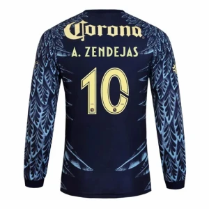 Fotbalové Dresy Club América A. ZENDEJAS #10 Venkovní 2025/26 Dlouhý Rukáv