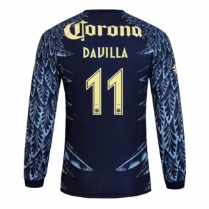 Fotbalové Dresy Club América DAVILA #11 Venkovní 2025/26 Dlouhý Rukáv