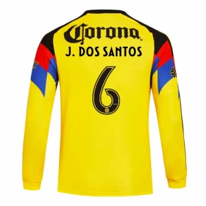 Fotbalové Dresy Club América J. DOS SANTOS #6 Domácí 2025/26 Dlouhý Rukáv