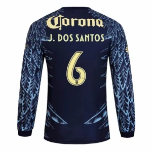 Fotbalové Dresy Club América J. DOS SANTOS #6 Venkovní 2025/26 Dlouhý Rukáv