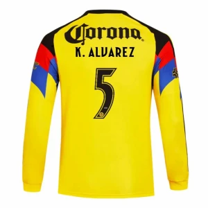 Fotbalové Dresy Club América K. ALVAREZ #5 Domácí 2025/26 Dlouhý Rukáv