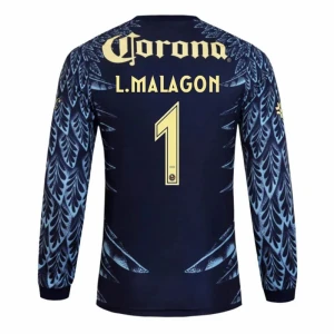 Fotbalové Dresy Club América L. MALAGON #1 Venkovní 2025/26 Dlouhý Rukáv