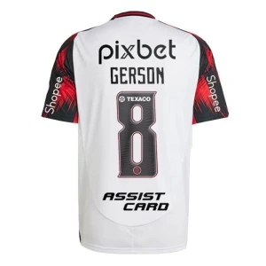 Fotbalové Dresy CR Flamengo Gerson #8 Venkovní Sponsor 2025/26
