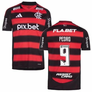 Fotbalové Dresy CR Flamengo Pedro #9 Domácí Sponsor 2025/26