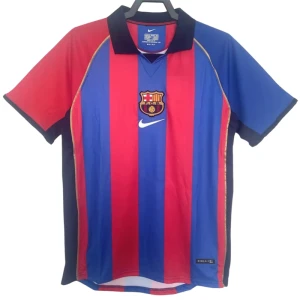 Fotbalové Dresy FC Barcelona 2001-02 Retro Domácí