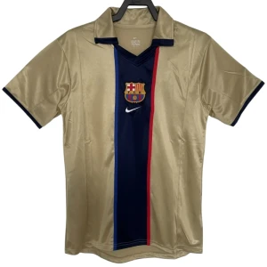 Fotbalové Dresy FC Barcelona 2001-02 Retro Venkovní