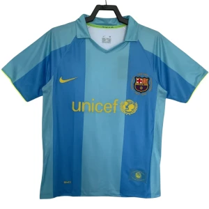Fotbalové Dresy FC Barcelona 2007-08 Retro Venkovní