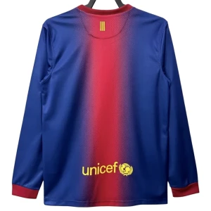 Fotbalové Dresy FC Barcelona 2012-13 Retro Domácí Dlouhý Rukáv