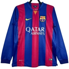 Fotbalové Dresy FC Barcelona 2014-15 Retro Domácí Dlouhý Rukáv
