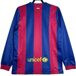 Fotbalové Dresy FC Barcelona 2014-15 Retro Domácí Dlouhý Rukáv