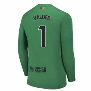 Fotbalové Dresy FC Barcelona Brankářský Valdes #1 Domácí 2025/26