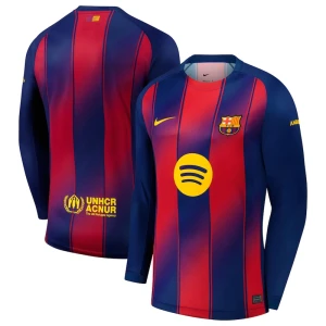 Fotbalové Dresy FC Barcelona Domácí 2025/26 Dlouhý Rukáv