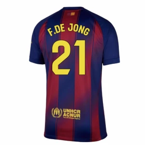 Fotbalové Dresy FC Barcelona Frenkie de Jong #21 Domácí 2025/26
