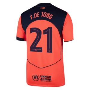 Fotbalové Dresy FC Barcelona Frenkie de Jong #21 Třetí UCL 2025/26