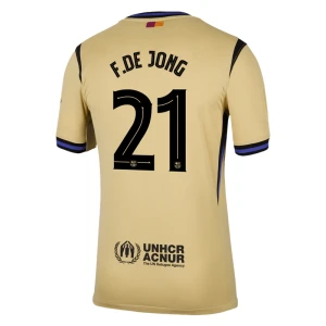 Fotbalové Dresy FC Barcelona Frenkie de Jong #21 Venkovní UCL 2025/26