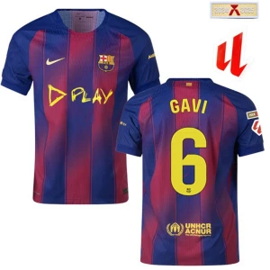 Fotbalové Dresy FC Barcelona Gavi #6 Domácí Clasico 2025/26