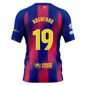 Fotbalové Dresy FC Barcelona Marcus Rashford #19 Domácí Champions League 2025/26