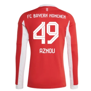 Fotbalové Dresy FC Bayern München Aznou #49 Domácí 2025/26 Dlouhý Rukáv