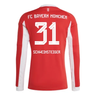 Fotbalové Dresy FC Bayern München Bastian Schweinsteiger #31 Domácí 2025/26 Dlouhý Rukáv