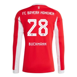 Fotbalové Dresy FC Bayern München Buchmann #28 Domácí 2025/26 Dlouhý Rukáv