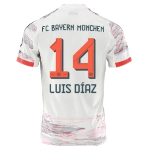 Fotbalové Dresy FC Bayern München Luis Diaz #14 Venkovní 2025/26