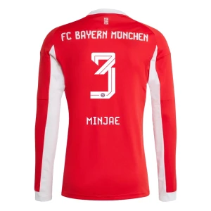 Fotbalové Dresy FC Bayern München Minjae #3 Domácí 2025/26 Dlouhý Rukáv