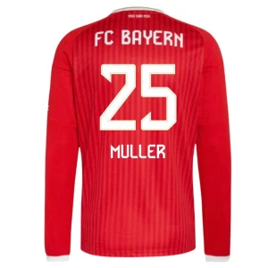 Fotbalové Dresy FC Bayern München Muller #25 Domácí 2026-27 Dlouhý Rukáv