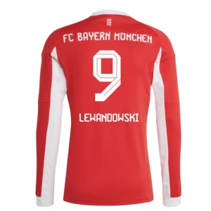 Fotbalové Dresy FC Bayern München Robert Lewandowski #9 Domácí 2025/26 Dlouhý Rukáv