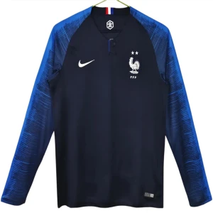 Fotbalové Dresy Francie 2018 World Cup Retro Domácí Dlouhý Rukáv