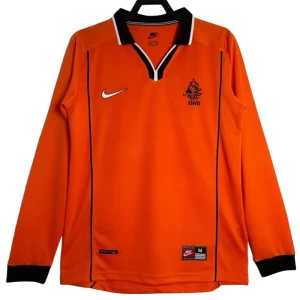 Fotbalové Dresy Holandsko 1998 Retro Domácí Dlouhý Rukáv