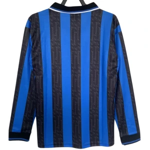 Fotbalové Dresy Inter Mediolan 1997-98 Retro Domácí Dlouhý Rukáv