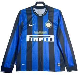 Fotbalové Dresy Inter Mediolan 2010-11 Champions League Final Retro Domácí Dlouhý Rukáv