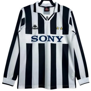 Fotbalové Dresy Juventus FC 1995-96 Retro Domácí Dlouhý Rukáv