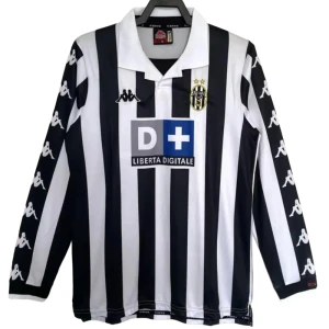 Fotbalové Dresy Juventus FC 1999-00 Retro Domácí Dlouhý Rukáv