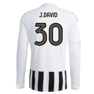 Fotbalové Dresy Juventus FC J. David #30 Domácí 2026-27 Dlouhý Rukáv